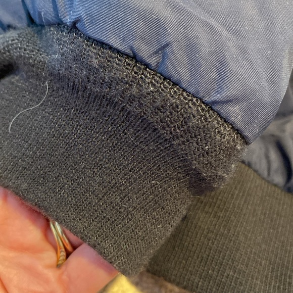 L.L. Bean Blue Warm Up Jacket Gray Fleece Lined XXL Reg 205107 Zip Up - Picture 17 of 17